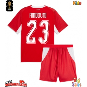 Switzerland Zeki Amdouni #23 Replica Home Stadium Kit for Kids World Cup 2026 Short Sleeve (+ pants)